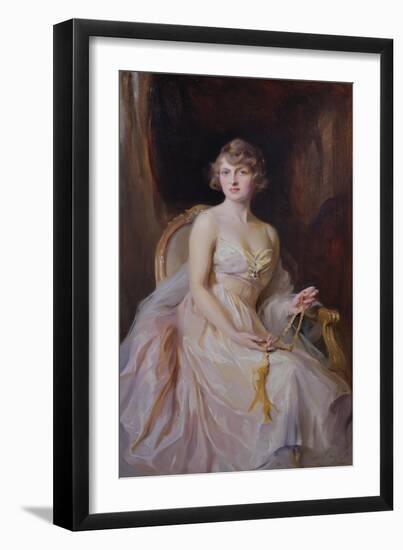 Vera Boscawen, Lady Broughton, 1922-Philip Alexius De Laszlo-Framed Giclee Print