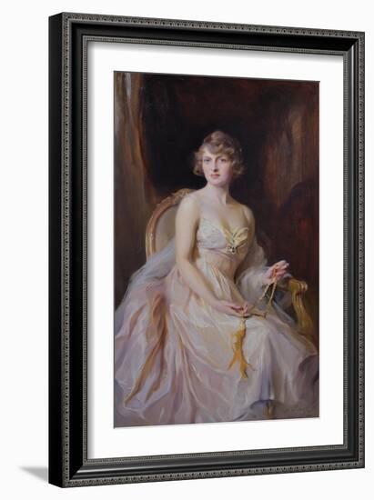 Vera Boscawen, Lady Broughton, 1922-Philip Alexius De Laszlo-Framed Giclee Print