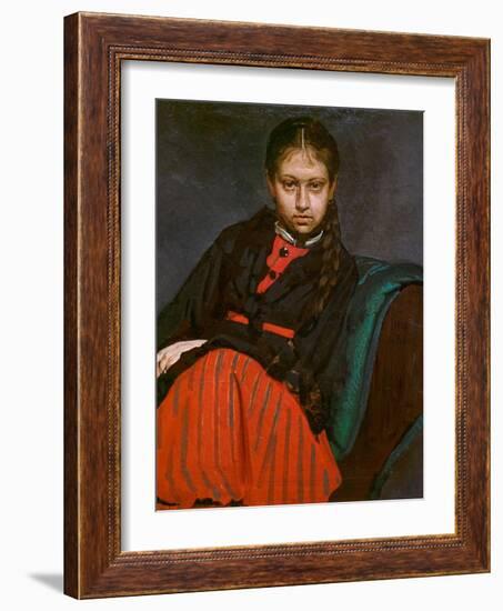 VERA Chevtsova, 1869 (Oil on Canvas)-Ilya Efimovich Repin-Framed Giclee Print