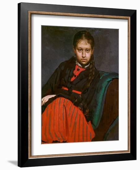 VERA Chevtsova, 1869 (Oil on Canvas)-Ilya Efimovich Repin-Framed Giclee Print