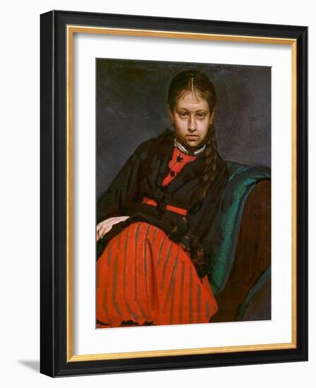 VERA Chevtsova, 1869 (Oil on Canvas)-Ilya Efimovich Repin-Framed Giclee Print