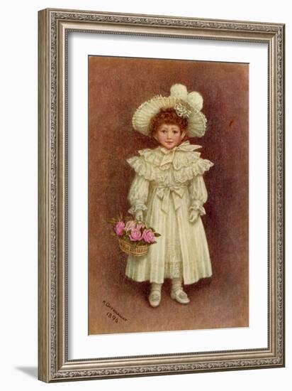 'Vera Evelyn Samuel', 1896 by Kate Greenaway-Kate Greenaway-Framed Giclee Print