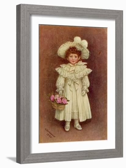 'Vera Evelyn Samuel', 1896 by Kate Greenaway-Kate Greenaway-Framed Giclee Print