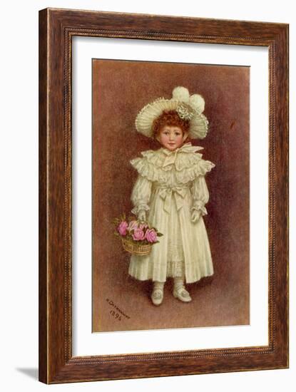 'Vera Evelyn Samuel', 1896 by Kate Greenaway-Kate Greenaway-Framed Giclee Print