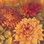 Autumn Dahlias 2-Vera Hills-Art Print