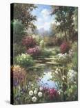 Garden Atrium ll-Vera Oxley-Framed Stretched Canvas