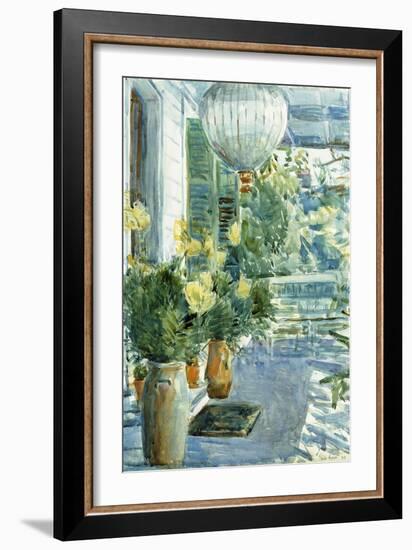 Veranda of the Old House, 1912-Childe Hassam-Framed Giclee Print