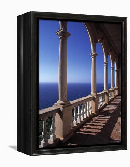 Verandah of Mansion, Son Marroig, Majorca, Spain-Rex Butcher-Framed Premier Image Canvas