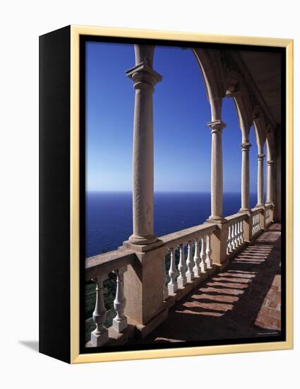 Verandah of Mansion, Son Marroig, Majorca, Spain-Rex Butcher-Framed Premier Image Canvas