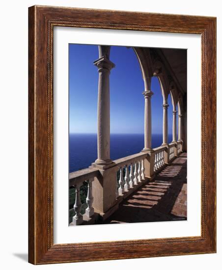 Verandah of Mansion, Son Marroig, Majorca, Spain-Rex Butcher-Framed Photographic Print