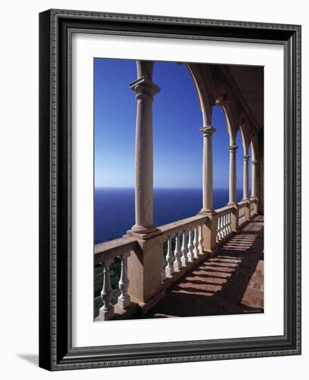 Verandah of Mansion, Son Marroig, Majorca, Spain-Rex Butcher-Framed Photographic Print