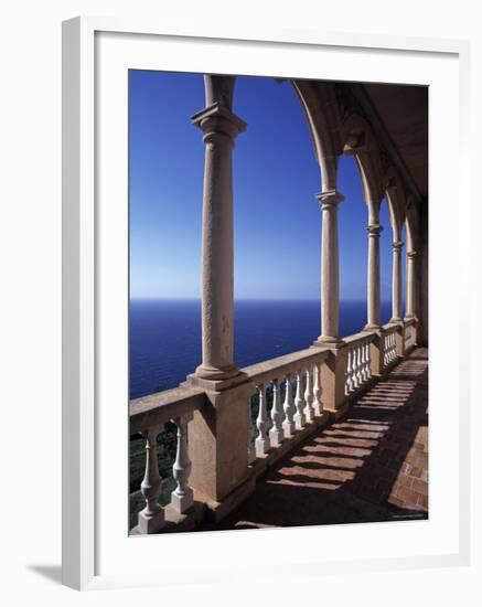 Verandah of Mansion, Son Marroig, Majorca, Spain-Rex Butcher-Framed Photographic Print