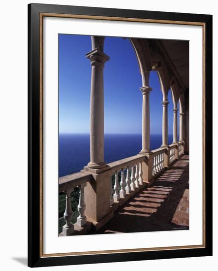 Verandah of Mansion, Son Marroig, Majorca, Spain-Rex Butcher-Framed Photographic Print