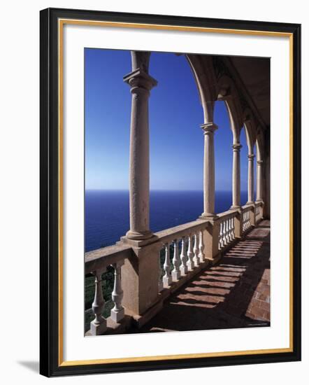 Verandah of Mansion, Son Marroig, Majorca, Spain-Rex Butcher-Framed Photographic Print