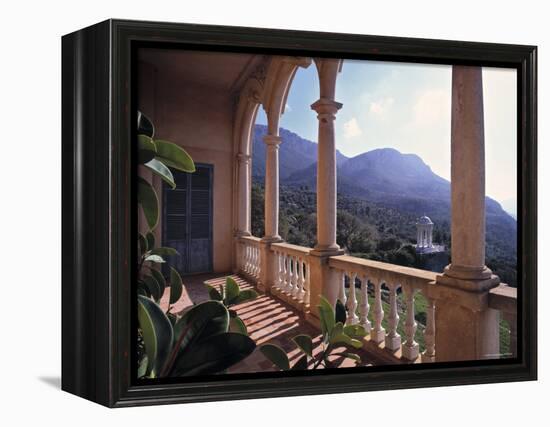 Verandah of Mansion, Son Marroig, Majorca, Spain-Rex Butcher-Framed Premier Image Canvas