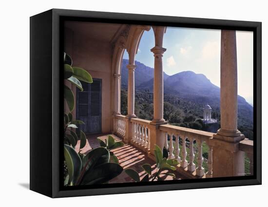 Verandah of Mansion, Son Marroig, Majorca, Spain-Rex Butcher-Framed Premier Image Canvas