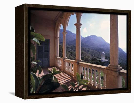 Verandah of Mansion, Son Marroig, Majorca, Spain-Rex Butcher-Framed Premier Image Canvas