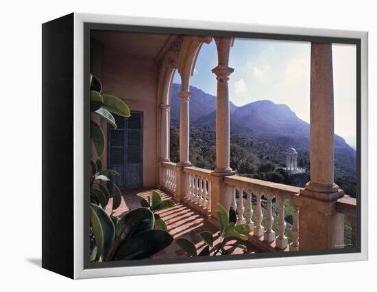 Verandah of Mansion, Son Marroig, Majorca, Spain-Rex Butcher-Framed Premier Image Canvas