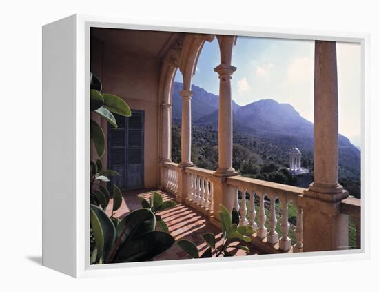 Verandah of Mansion, Son Marroig, Majorca, Spain-Rex Butcher-Framed Premier Image Canvas