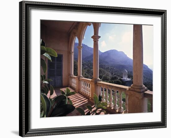 Verandah of Mansion, Son Marroig, Majorca, Spain-Rex Butcher-Framed Photographic Print