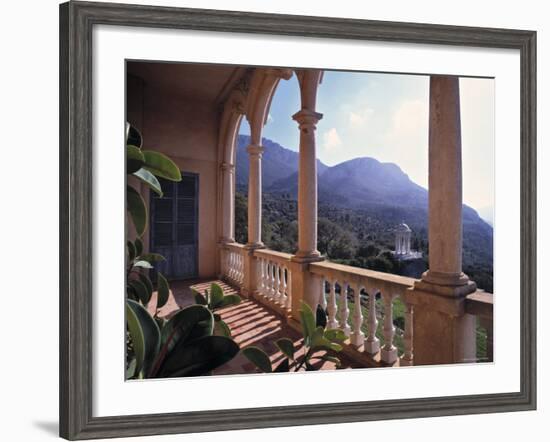 Verandah of Mansion, Son Marroig, Majorca, Spain-Rex Butcher-Framed Photographic Print