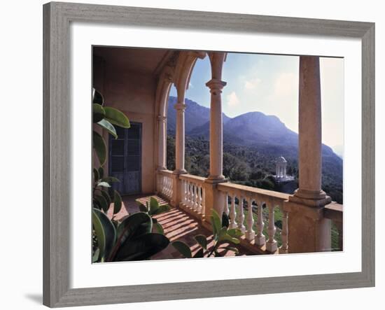 Verandah of Mansion, Son Marroig, Majorca, Spain-Rex Butcher-Framed Photographic Print