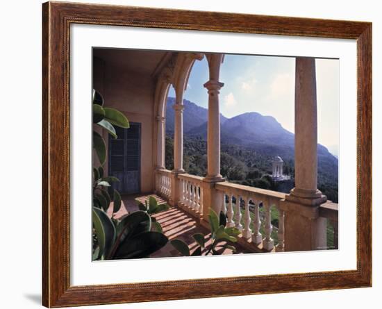 Verandah of Mansion, Son Marroig, Majorca, Spain-Rex Butcher-Framed Photographic Print