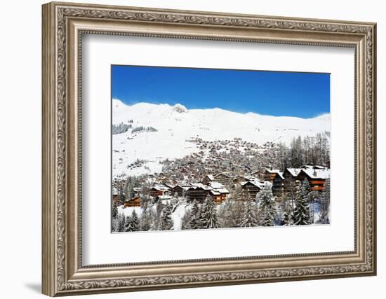 Verbier Ski Resort, Valais, Swiss Alps, Switzerland, Europe-Christian Kober-Framed Photographic Print