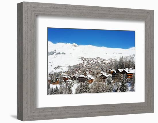 Verbier Ski Resort, Valais, Swiss Alps, Switzerland, Europe-Christian Kober-Framed Photographic Print