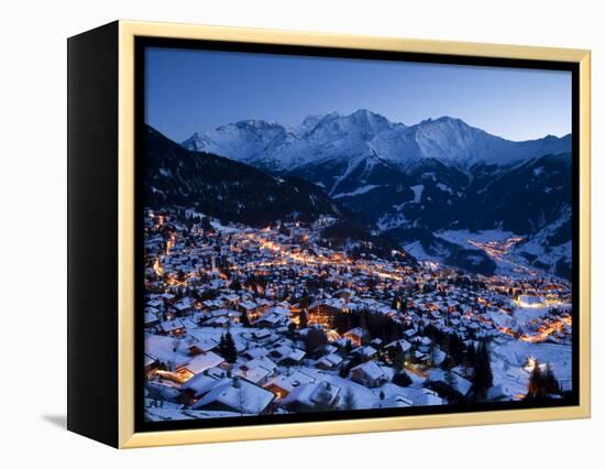 Verbier, Valais, Four Valleys Region, Switzerland-Gavin Hellier-Framed Premier Image Canvas