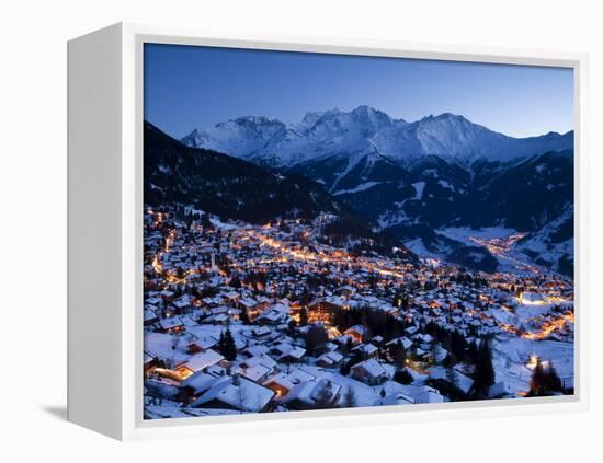 Verbier, Valais, Four Valleys Region, Switzerland-Gavin Hellier-Framed Premier Image Canvas