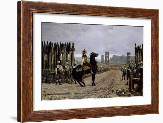 Vercingetorix (72-46 BC) Before Caesar, 52 BC, 1886-Henri-Paul Motte-Framed Giclee Print