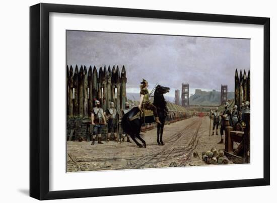 Vercingetorix (72-46 BC) Before Caesar, 52 BC, 1886-Henri-Paul Motte-Framed Giclee Print