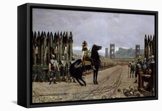 Vercingetorix (72-46 BC) Before Caesar, 52 BC, 1886-Henri-Paul Motte-Framed Premier Image Canvas