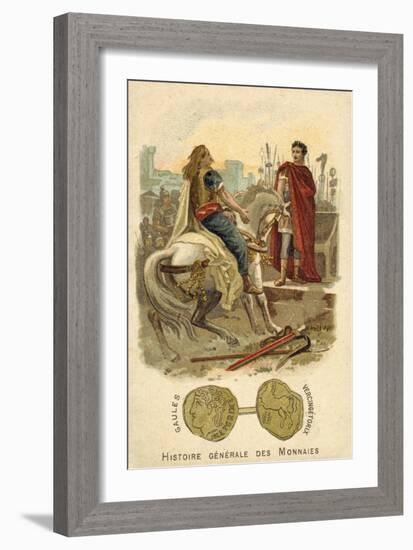 Vercingetorix Submitting to Julius Caesar, 52 BC-null-Framed Giclee Print