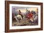 Vercingetorix Throws Down His Arms at the Feet of Julius Caesar, 1899-Lionel Noel Royer-Framed Giclee Print