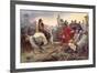 Vercingetorix Throws Down His Arms at the Feet of Julius Caesar, 1899-Lionel Noel Royer-Framed Giclee Print