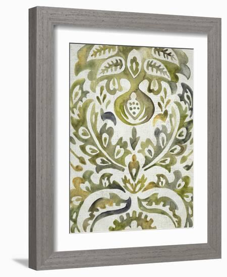 Verdant Damask I-Chariklia Zarris-Framed Art Print