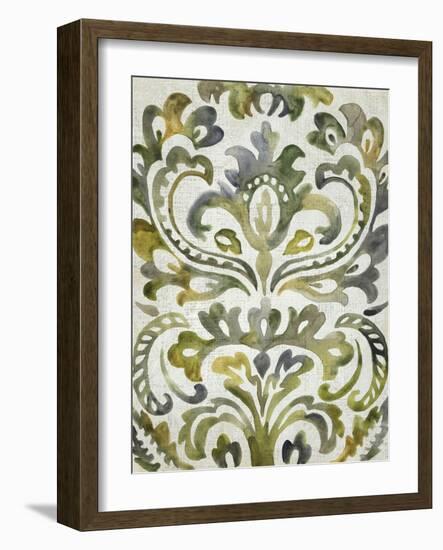 Verdant Damask II-Chariklia Zarris-Framed Art Print