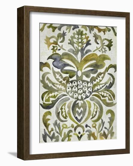 Verdant Damask IV-Chariklia Zarris-Framed Art Print