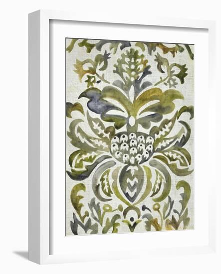 Verdant Damask IV-Chariklia Zarris-Framed Art Print