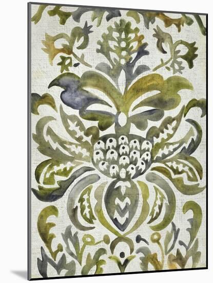 Verdant Damask IV-Chariklia Zarris-Mounted Art Print