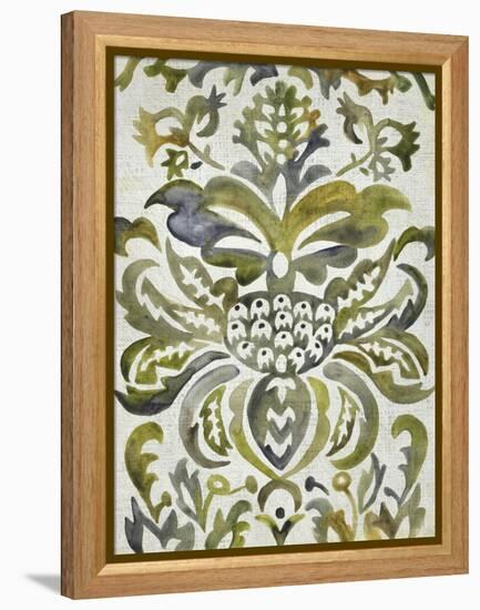 Verdant Damask IV-Chariklia Zarris-Framed Stretched Canvas