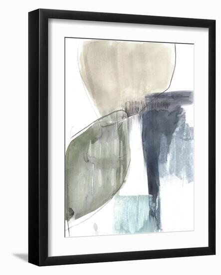 Verdant Divide I-Jennifer Goldberger-Framed Art Print