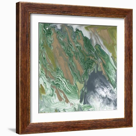 Verdant Swirl I-Studio W-Framed Art Print