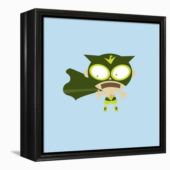 Verde Jumping-null-Framed Premier Image Canvas