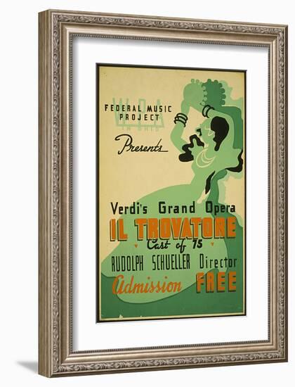 Verdi Grand Opera Il Trovatore-null-Framed Art Print