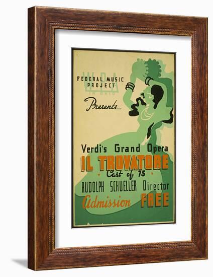 Verdi Grand Opera Il Trovatore-null-Framed Art Print