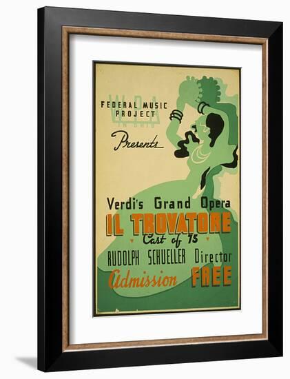 Verdi Grand Opera Il Trovatore-null-Framed Art Print