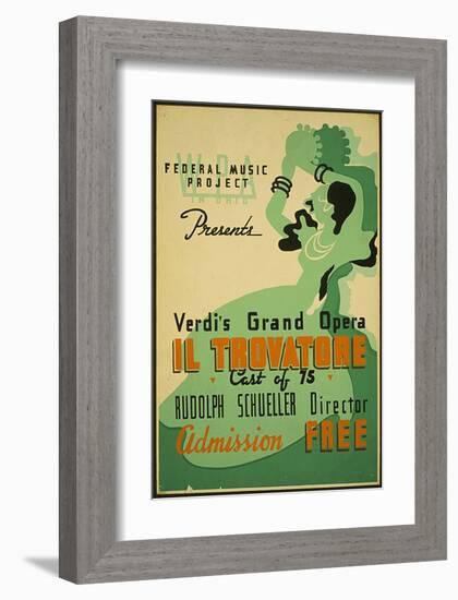 Verdi Grand Opera Il Trovatore-null-Framed Art Print